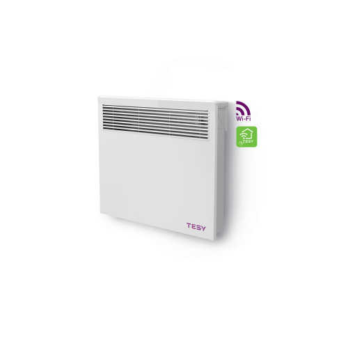 Конвектор TESY LivEco Cloud CN 051 100 EI CLOUD W, стенен, с електронно Wi-Fi управление, 1000W 